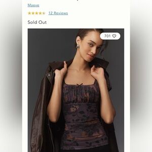 Maeve Women's Floral Square-Neck top